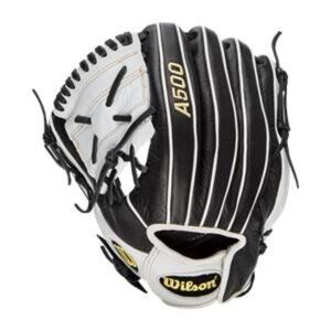 Wilson Siren A500 Youth 12" Baseball Glove Black White